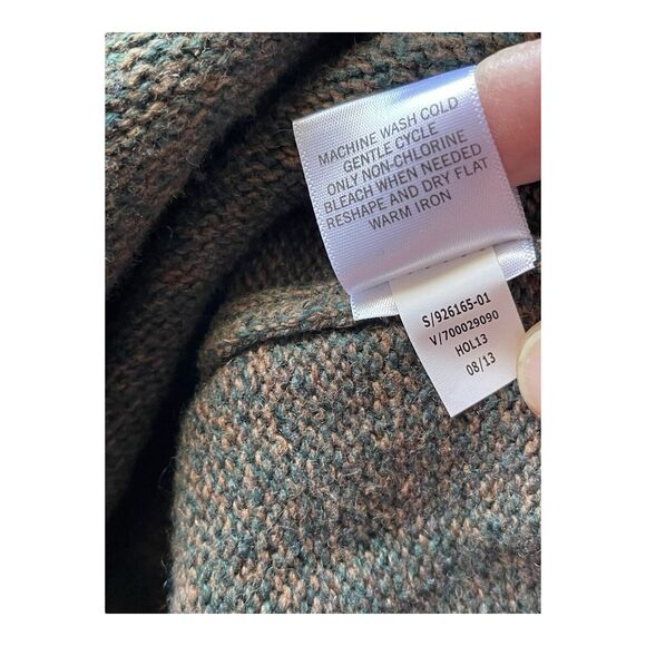 Banana Republic Men’s M Olive Green Wool Blend Ribbed Shawl Collar Sweater - Picture 5 of 6